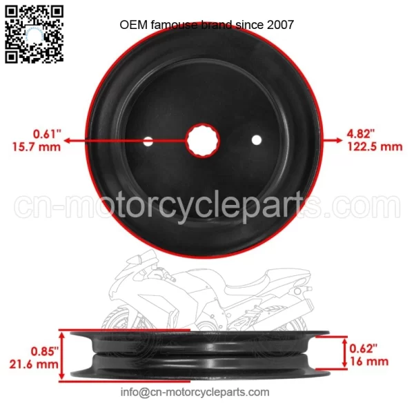 126123 126124 603988 52" Deck Idler Pulley For Hustler Raptor / Raptor Limited - Image 3