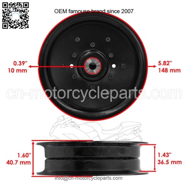 1757823YP 7034422SM 48" 52" Deck Pulley For Snapper ZT 21548 ZT 21552 ZT 2348 - Image 3