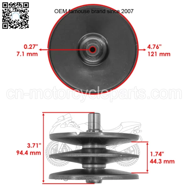 956-04002 956-04015 756-0981 756-04209 Drive Pulley & Belt For Cub Cadet LT1040 - Image 3