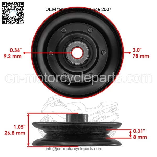 AM115682 AM128646 M114763 Drive Pulleys & Belt For John Deere GT242 GT262 GT275 - Image 2