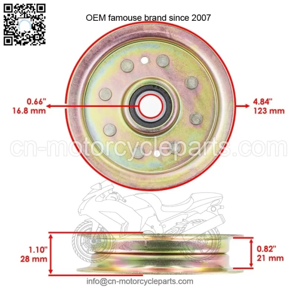 54" Deck Pulley For Toro X5450 XS5450 Titan ZX5420 ZX5400 / 116-3626 - Image 2