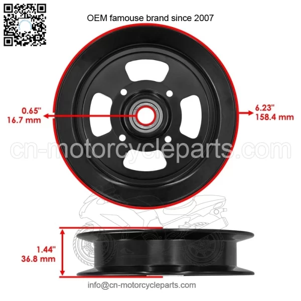 72" Deck Idler Pulley For Toro 72922 72945 Z Master 103-8743 126-9196 - Image 2