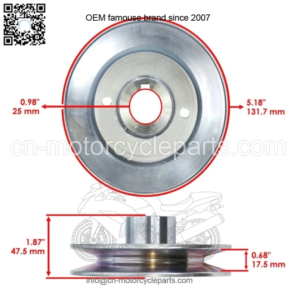 52" Deck Spindle Pulley For Scag Freedom Z SFZ52-24KT / Liberty Z SZL52-23FR - Image 2