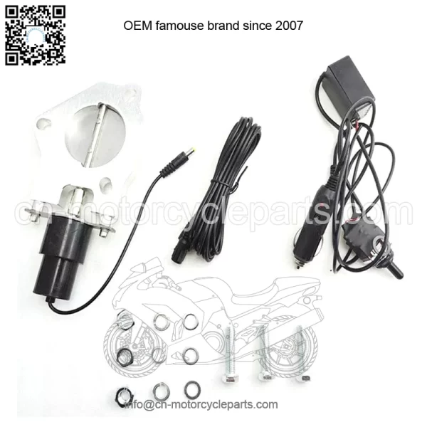 2.5-inch electric exhaust valve with manual switch