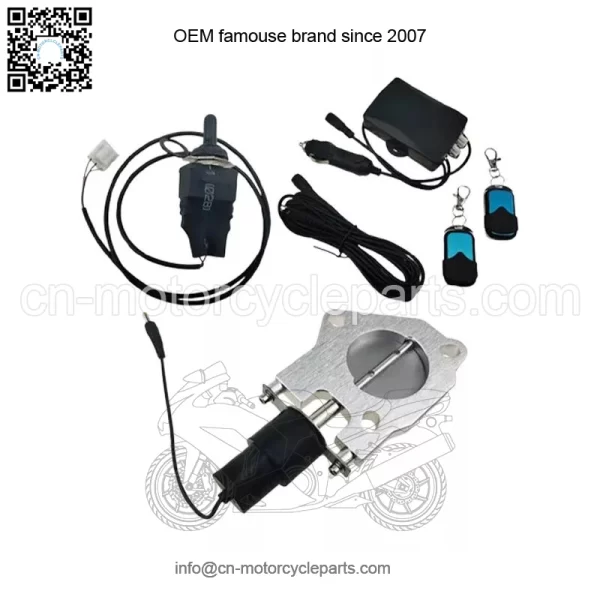 3-inch electric exhaust valve with manual switch