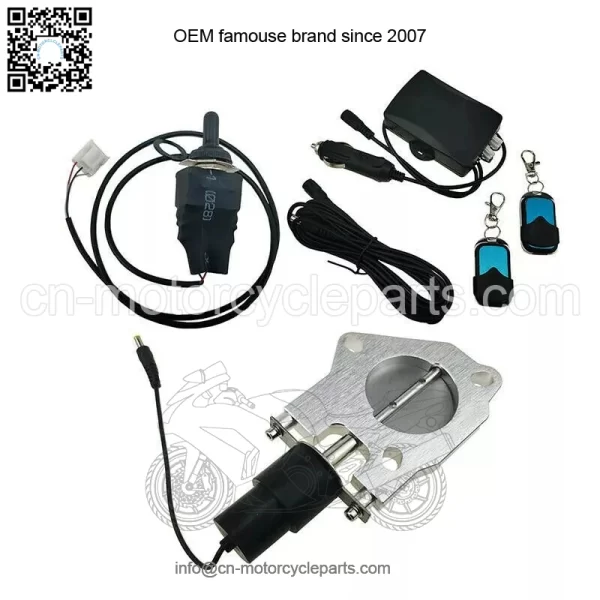 2-inch electric exhaust valve with remote control switch and manual