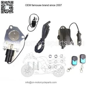 2.25-inch electric exhaust valve with remote control switch and manual