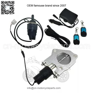 2.5-inch electric exhaust valve with remote control switch and manual