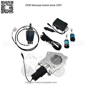 3-inch electric exhaust valve with remote control switch and manual