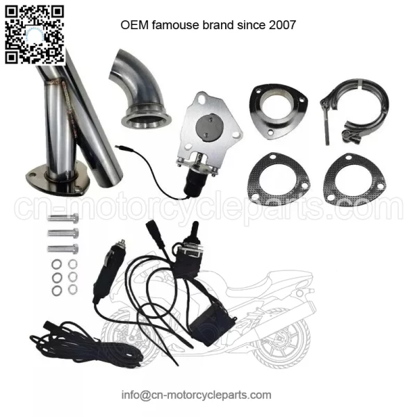 2.25-inch electric exhaust valve manual control