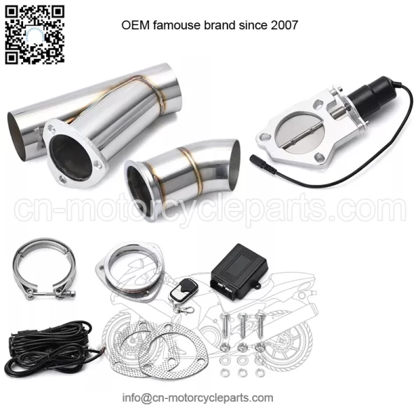 3-inch electric exhaust valve manual control