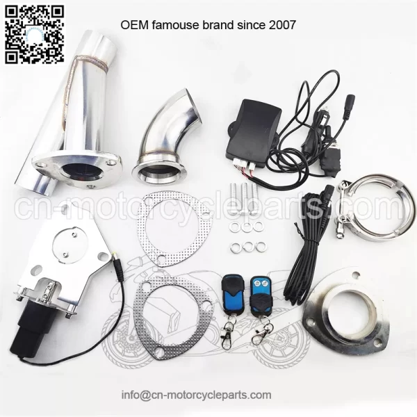 2-inch electric exhaust valve remote control 2-in-1