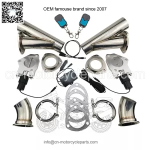 2-inch electric exhaust valve remote control and manual 2-in-1