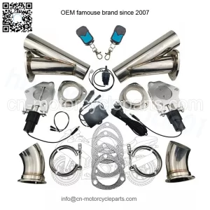 2.5-inch electric exhaust valve remote control and manual 2-in-1