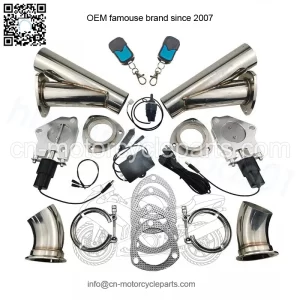 3-inch electric exhaust valve remote control and manual 2-in-1