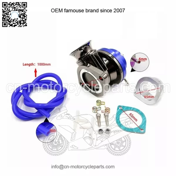 RS pressure relief valve with 63mm tee base #blue - Image 2