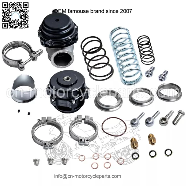 44mm exhaust valve + 50mm pressure relief valve #black