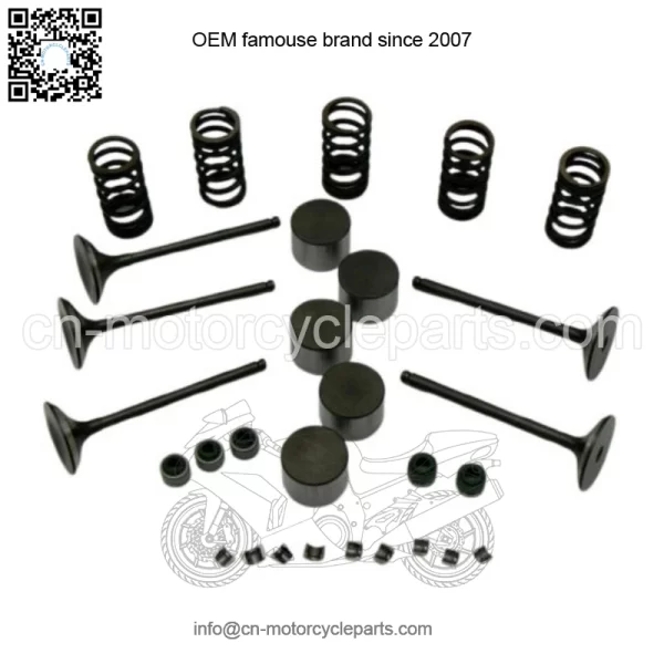 NEW Yamaha YFZ450 cylinder head valves springs caps seals YFZ 450 2004-2009 (5) - Image 2