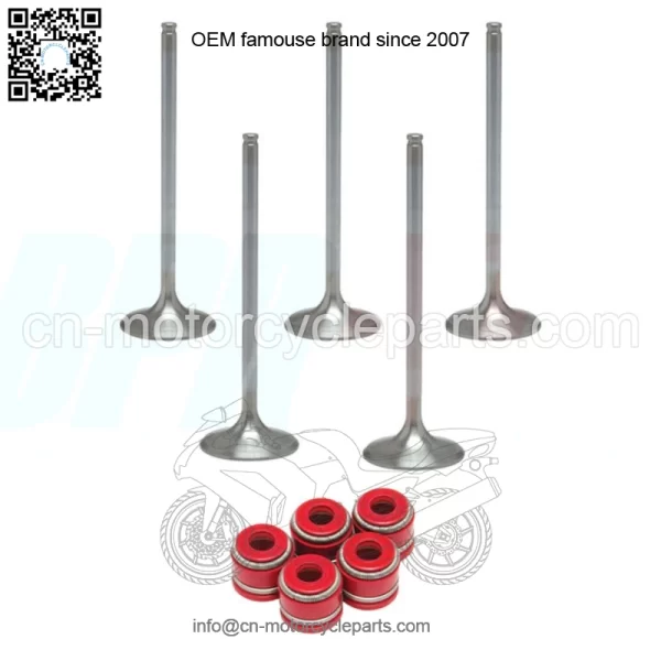 YFZ450 YFZ 450 Stock OEM Replacement Intake Exhaust Valves RED Seals