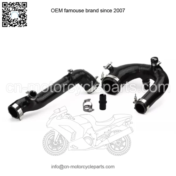 SxS Polaris RZR Turbo R & Pro XP Silicone Charge Tube Kit 2020-2025 Black