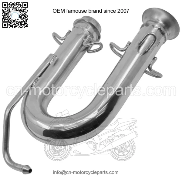 Exhaust Pipe For Yamaha Rhino 700 YXR700FSP 4x4 Sport Edition FI 2008-2013(For: Yamaha Rhino 700) - Image 3