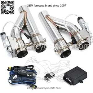2.5-inch double-open integrated Y-type exhaust valve remote control 2-in-1