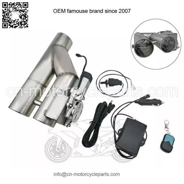 2.5-inch integrated straight exhaust valve remote control and manual