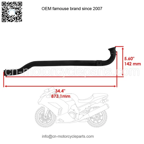 Polaris Scrambler 500 2000-2012 Exhaust Pipe - 1261005-489 1261005-029 - Image 2