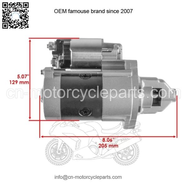 428000-6600 428000-6601 SR428000-6600 Starter for Kawasaki Engine 12V CW 10Teeth - Image 2