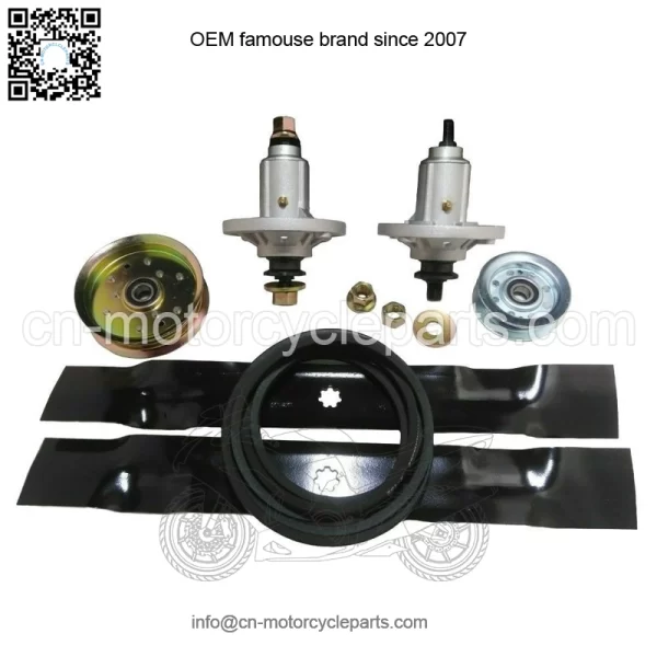 42" Mower Deck Rebuild Kit Fits JD LA115 100 Series Spindles Blades