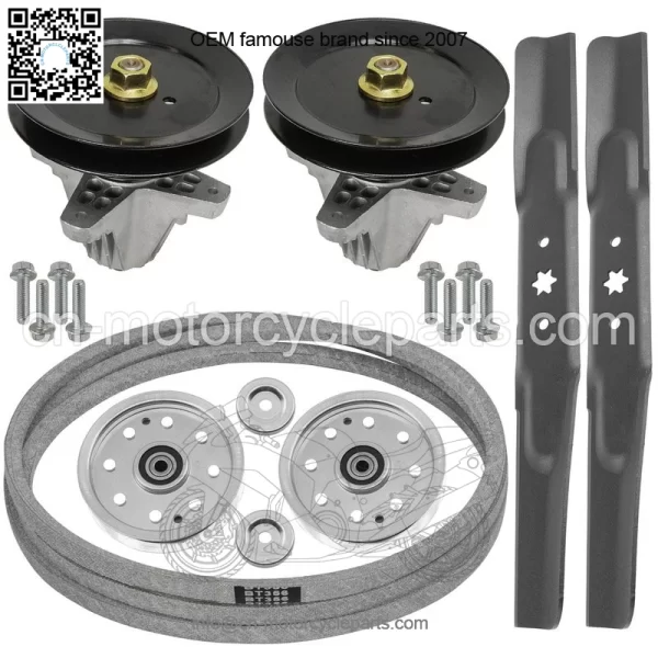 42" Deck Spindle Blade Belt Pulley Rebuild Kit for Cub Cadet LTX1040 42" Deck