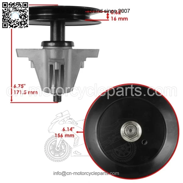 42" Deck Spindle Blade Belt Pulley Rebuild Kit for Cub Cadet LTX1040 42" Deck - Image 2