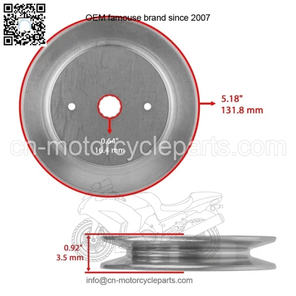 54" Deck Spindle with Pulley & Blade for Dixon D26BH54 960460013 532129861 - Image 3