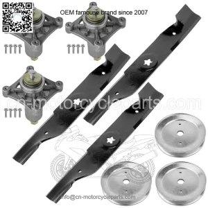 48" Deck Spindle & Pulley Blade for Husqvarna TS148X YT21548 YTH24K48 YTA24V48