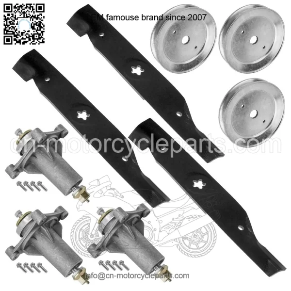 48" Deck Spindle & Pulley Blade for Husqvarna TS148X YT21548 YTH24K48 YTA24V48 - Image 5