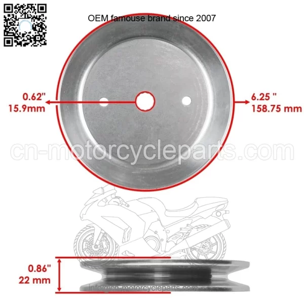 42" Deck Spindle & Pulley for Dixon D19KH42 D20KH42 960410230 960460043 - Image 2