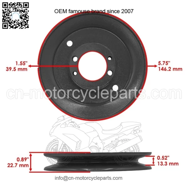 48" Deck Spindle Pulley & Blade for Ferris 5901047 HW48B PCM4818K HydroWalk - Image 4