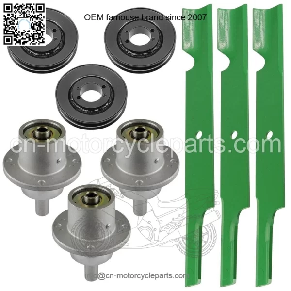 61" Deck Spindle Pulley & Blade for Ferris DDS61 5901115 DD61BVE HydroWalk