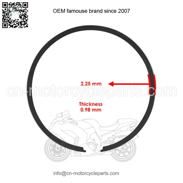 Piston & Ring For Yamaha YZ125 2005-2022 1C3-11631-03-D0 1C3-11633-00-00 - Image 3
