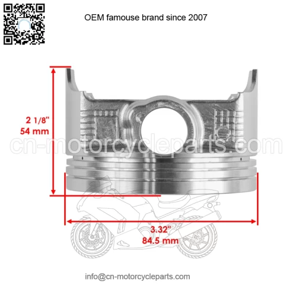 Front Cylinder Piston Ring fits Kawasaki Teryx 750 KRF750 2008 - 2011 85 mm Bore (For: Kawasaki) - Image 4