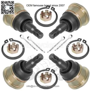 for Yamaha YFZ450X 10-11/ YFZ450 2004-13 Upper and Lower A-Arm Ball Joints 4 Pcs