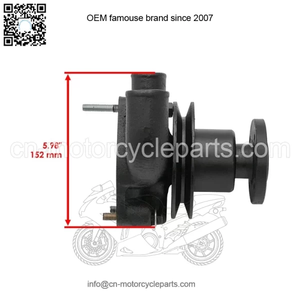 Water Pump w/ Pulley For Massey Ferguson 20 135 2135 230 235 245 739527M91 - Image 3