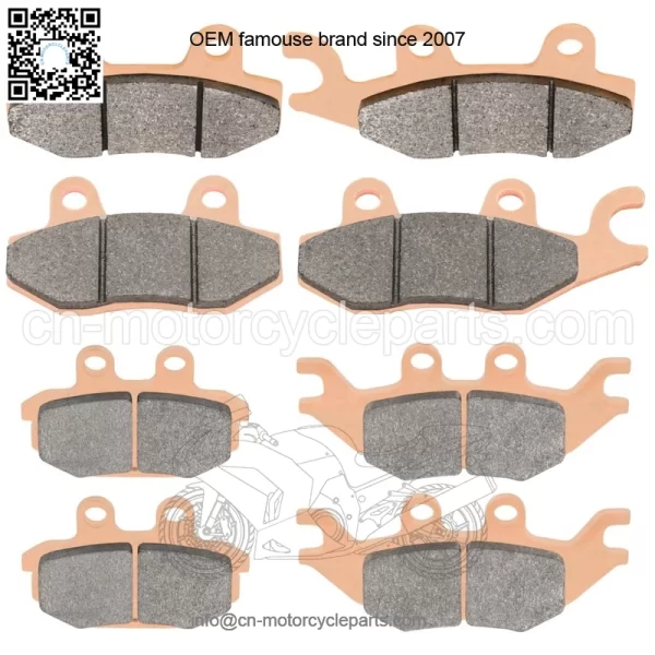 Front & Rear Sintered Brake Pads For Kawasaki KAF820 Mule PRO FX FXR FXT 16-2023 - Image 5