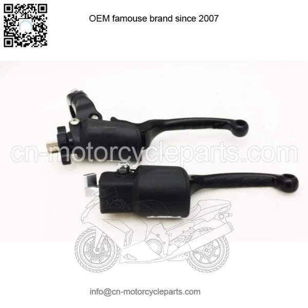 Black F3 Unbreakable Brake + Clutch Levers Kit Yamaha Raptor 700 YFZ450R