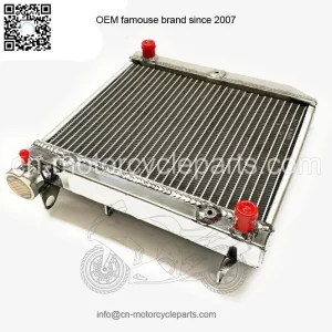 ATV Radiator for 2004-2009 Honda TRX450R TRX450ER 2005 2006 07 Polished Aluminum