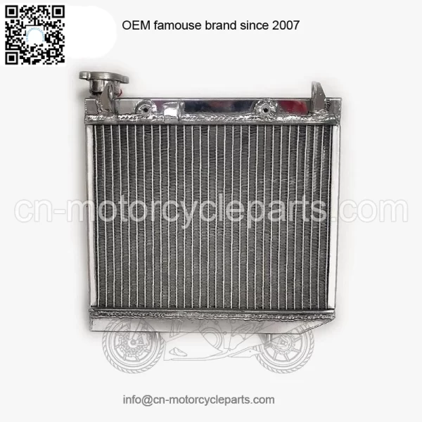 ATV Radiator for 2004-2009 Honda TRX450R TRX450ER 2005 2006 07 Polished Aluminum - Image 3