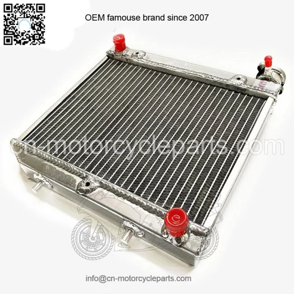 ATV Radiator for 2004-2009 Honda TRX450R TRX450ER 2005 2006 07 Polished Aluminum - Image 4