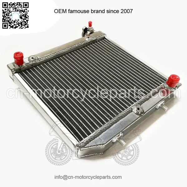 ATV Radiator for 2004-2009 Honda TRX450R TRX450ER 2005 2006 07 Polished Aluminum - Image 5