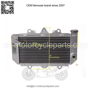 New All Aluminum Radiator For Yamaha YFZ450 2004-2008 2ROWS