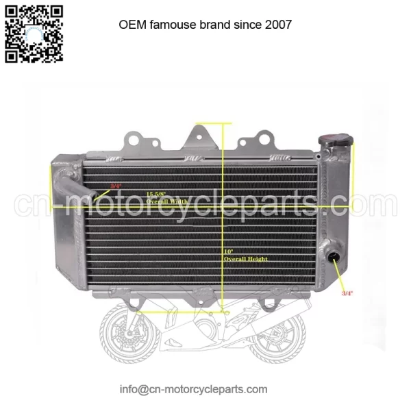 New All Aluminum Radiator For Yamaha YFZ450 2004-2008 2ROWS